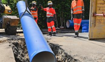 Travaux de renouvellement de canalisation d'eau potable