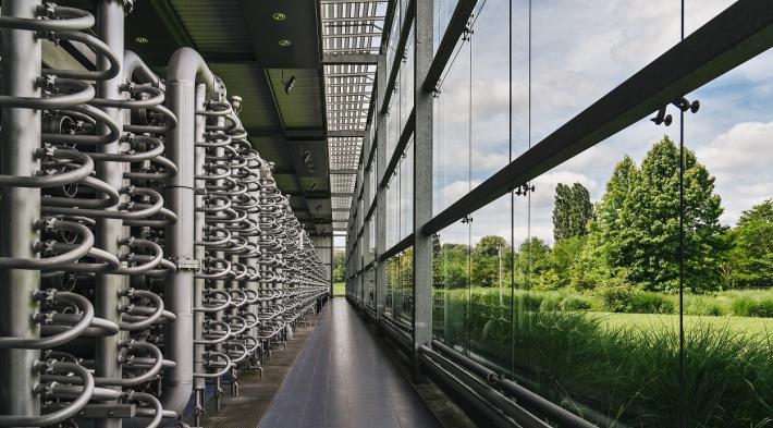 Usine Méry : intérieur du bâtiment de nanofiltration