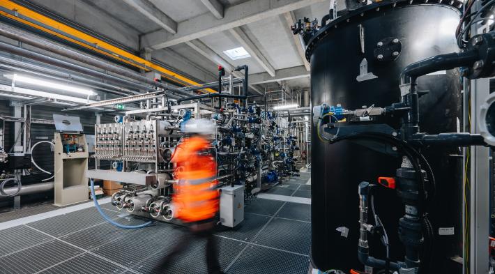 L'installation à l'usine de Neuilly-sur-Marne (Seine-Saint-Denis).