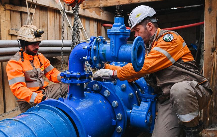 Changement de canalisation d'eau potable
