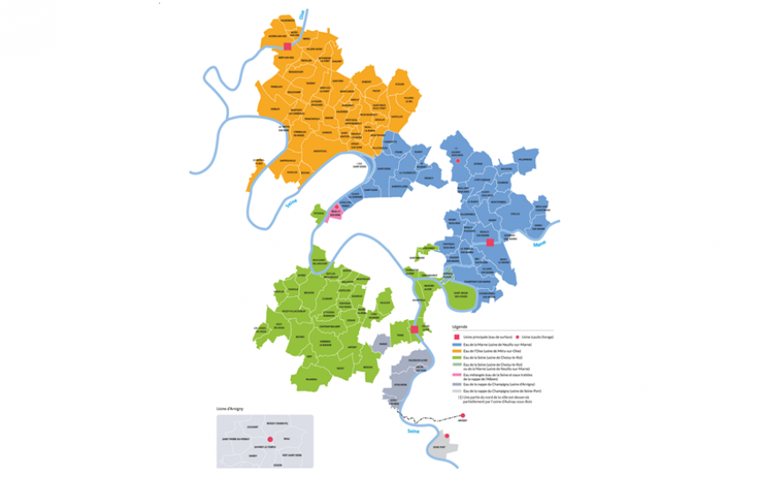 Carte de l'origine de l'eau 2023